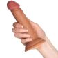 King Cock Elite Dual Density Gode en Silicone 18 cm Image du produit avec des mains 50