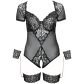 Cottelli Bondage Body en Dentelle Sans Entrejambe avec Menottes Grande Taille Image du produit 3
