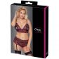 Cottelli Curves Ensemble Lingerie Peek-a-Boo Sans Entrejambe en Dentelle Rouge Grande Taille Image de l'emballage 90