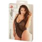 Allure Diva Leilani Teddy Ouvert en Maille et Dentelle Frangée Noir Grande Taille Image de l'emballage 90