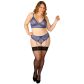 NORTIE Poppy Ensemble de Lingerie Bleu Nuit Grande Taille Image du produit 1