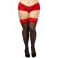 NORTIE Wilderness Bas avec Ourlet en Dentelle Rouge Grande Taille Image du produit 2