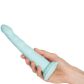 Dillio Platinum Slim Seven Teal Gode avec Ventouse 21 cm Image du produit avec des mains 50