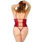 NORTIE Vilja Body en Dentelle Rouge à Entrejambe Ouvert Grande Taille Image du produit 3