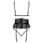 kissable Ensemble de Lingerie Soutien-Gorge et Porte-Jarretelles Noir Image du produit 4