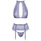 kissable Lavender Ensemble Soutien-Gorge Dos Nu et Porte-Jarretelles Image du produit 3