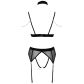 Abierta Fina Mesh Peekaboo Ensemble de Lingerie Image du produit 4