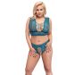 Cottelli Ensemble de Lingerie Grande Taille Turquoise Image du produit sur un modèle 1