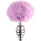 Alive BDSM Line Purple Fluffy Twist Plug Anal en Métal M Image du produit 1