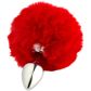Alive BDSM Line Fluffy Red Plug Anal en Métal S Image du produit 2