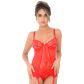 Daring Intimates Corset en Dentelle avec String Rouge Image du produit 1