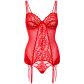 Daring Intimates Corset en Dentelle avec String Rouge Image du produit 3